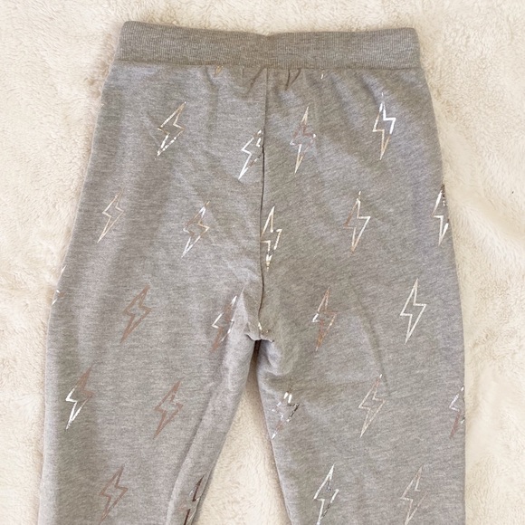 Wildfox Jack High Waist Silver Bolt Sweatpants - Picture 7 of 8